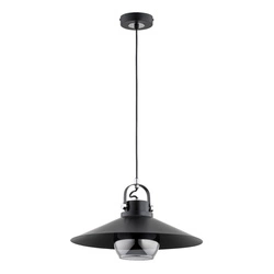 Lampa wisząca ALFA TIZEN CZARNA 1xE27 40cm | 61213