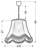 Lampa wisząca ARLEKIN 31-94509 różowa 1x60W E27