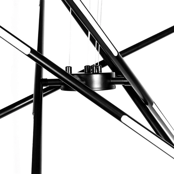 Designerska lampa line LED DL-J03 64W zmienna barwa PILOT | czarny