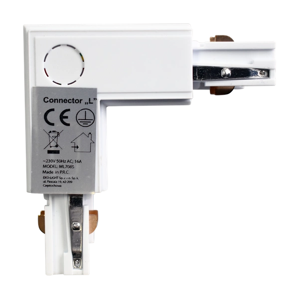 Łącznik szynoprzewodu 3-fazowego TRACK LIGHT, biały, Typ: LD, ML7085