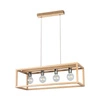 Lampa wisząca cztero-punktowa KAGO drewno dębowe kolor dąb olejowany oprawka chrome, 61500474 61500474