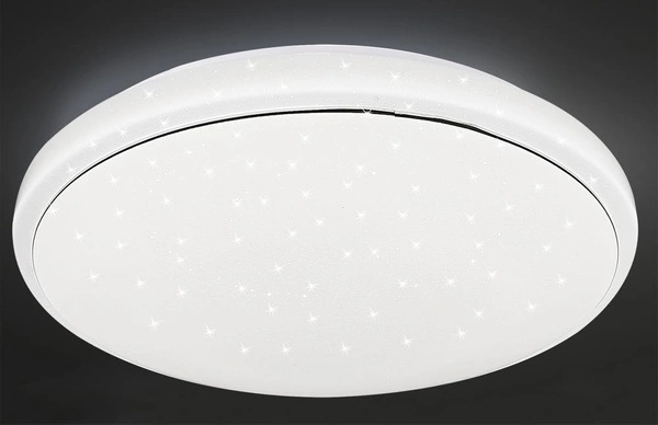 Plafon JASPER, 14-75277, 49 cm, biały/chrom, 36W LED, barwa neutralna 4000K, IP44