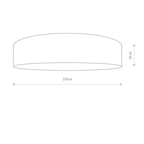 Plafon lampa sufitowa LAGUNA CREAM śr. 100cm 8962