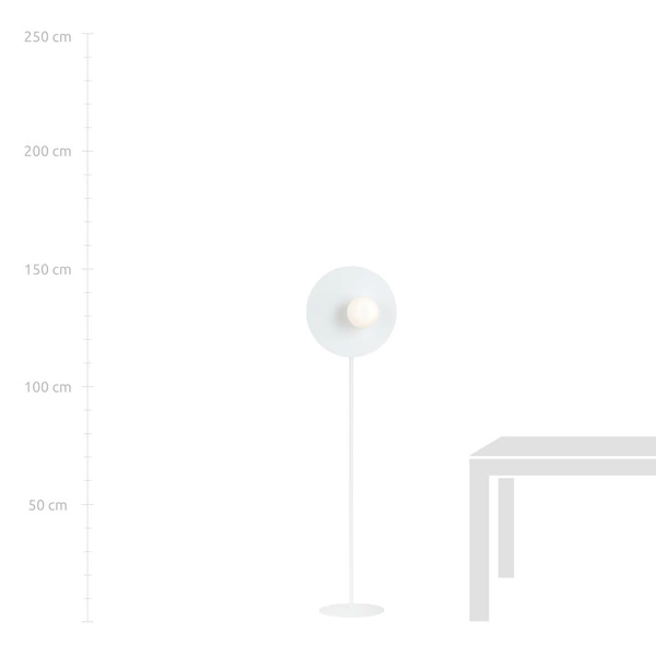 Lampa podłogowa Emibig OSLO LP Biały/OPAL 1189/LP