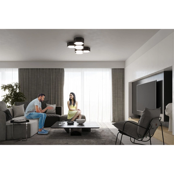 Plafon SUNDE 11, SL.1059, czarny, 2x60W E27