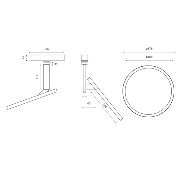 Oprawa magnetyczna LED MultiLINE LUCENA SLIM LV DALI 12W 3000K | biały
