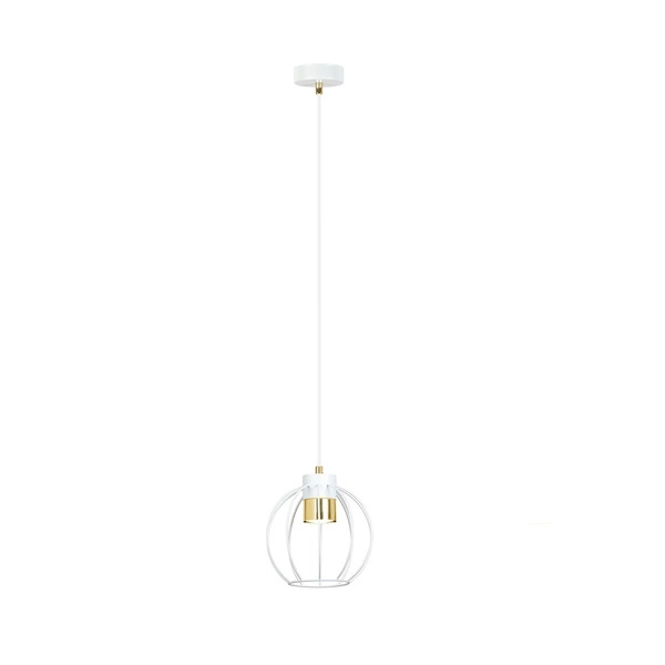 Lampa wisząca Emibig AJAX 1 Biały/GOLD 1224/1