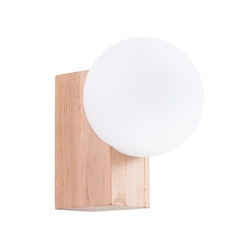 Kinkiet BULBO naturalne drewno