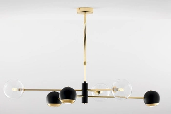 Nowoczesny Żyrandol MOKA wys. 47-69cm 3xG9 3xGU10
14W IP20 | Złoty