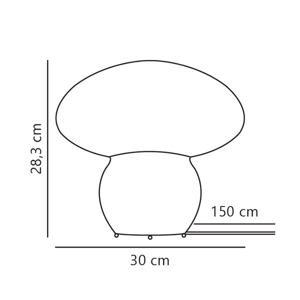 Lampa stołowa ALLIE E27 Rattan | Naturalny