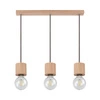 Trongo Round Lampa Wisząca 3xE27 Max.60W Dąb Olejowany/Antracyt/W Oplocie 7061374L