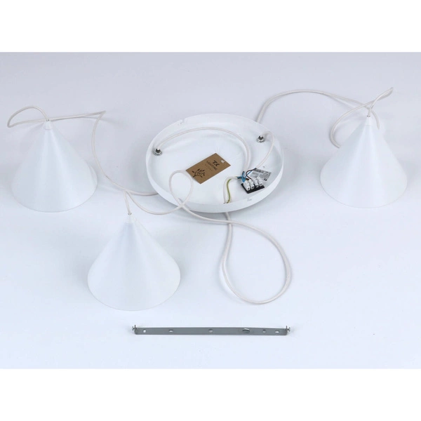 CONO WHITE LAMPA WISZĄCA 3 KOŁO 10012