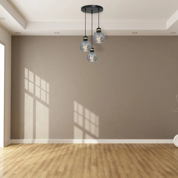 Lampa wisząca koło OMEGA BLACK / GOLD MLP6533