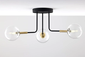 Nowoczesna Lampa sufitowa BURANO wys. 31cm 3xG9 14W IP20 | Złoty