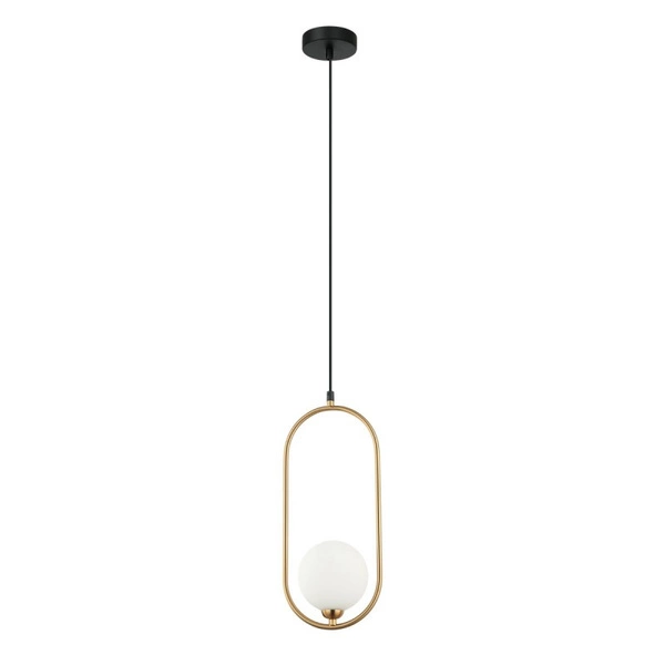 Lampa wisząca Lupus dł. 17cm G9 | brąz antyczny