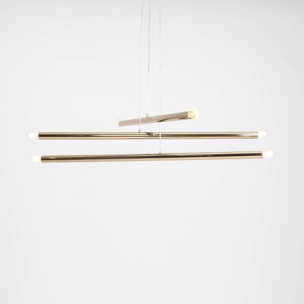 Aldex Lampa wisząca TUBO 6, 1072K30, złota 6x40W E14