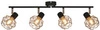 Nowoczesna lampa sufitowa ACROBAT 4xE14 czarny/złoty 94-66657