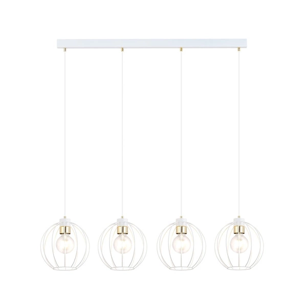 Lampa wisząca Emibig GINO 4 Biały/GOLD 1223/4