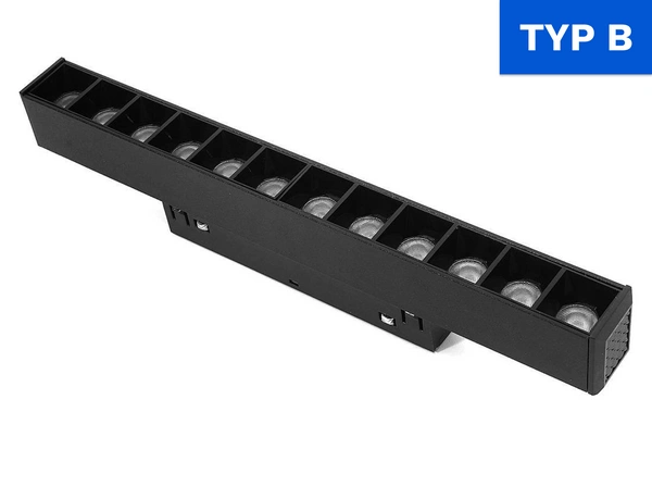 Oprawa szyny magnetycznej DOTS LED 22cm 12W 4000K | B | czarny