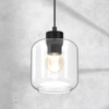 Lampa wisząca SOMBRA CLEAR, MLP8367, czarny/transparentny, 1x60W E27