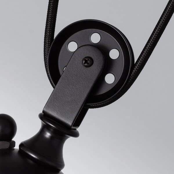 Lampa Wisząca Retro Czarna 90cm Abruzzo Monte 3xE27