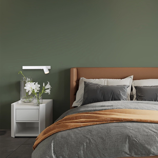 Kinkiet Magnet 9W+1xGU10 3000/4000K Biały Prawy