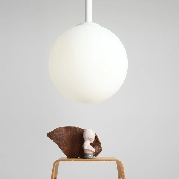 Aldex Lampa wisząca BOSSO GRANDE 1087XXL, 50 cm, biała, 3x60W E27