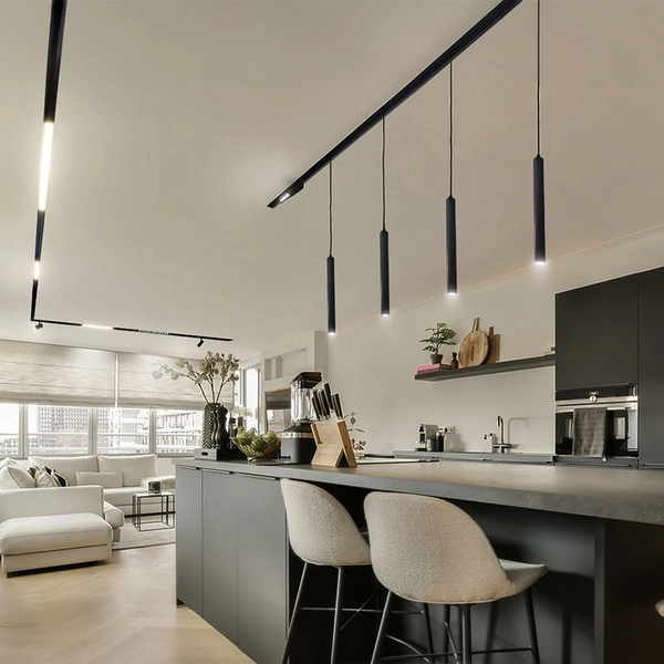 Sopel do szyny magnetycznej LED 40cm 7W 3000K DDDX-B07 ciepła | czarny