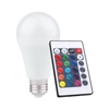 Żarówka multikolor LED 10W A60 E27 RGB + Pilot