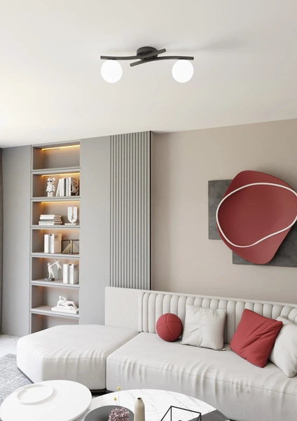 Lampa sufitowa Emibig OPUS 2 BL OPAL 1390/2