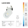 Oprawa wpuszczana reflektorek LACCE MINI 9,2W ciepła 3000K biały śr. 6,2cm [różne wersje kolorystyczne]