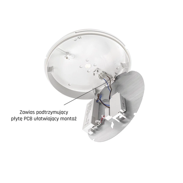 NYMPHEA CITY PRO 24W CCT 230V 120st IP65 IK10 FI330x79mm BIAŁY okrągła 5 lat gw.