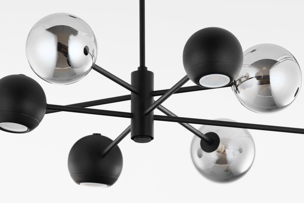 Nowoczesny Żyrandol MOKA wys. 47-69cm 4xG9 4xGU10
14W IP20 | Czarny