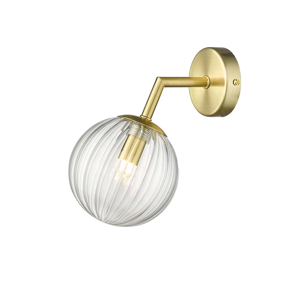 Kinkiet Arette, złoty/transparentny, 1x40W G9