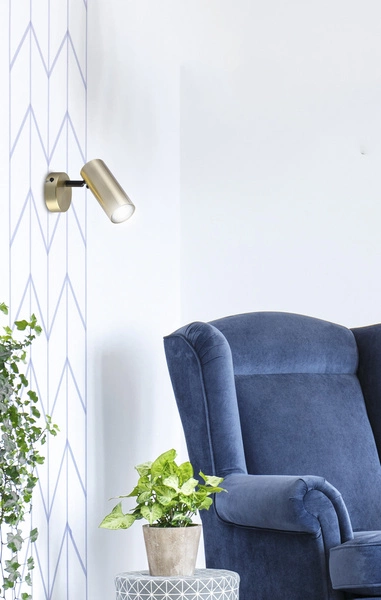 Kinkiet COLLY, 91-01702, mosiądz, 1x15W GU10