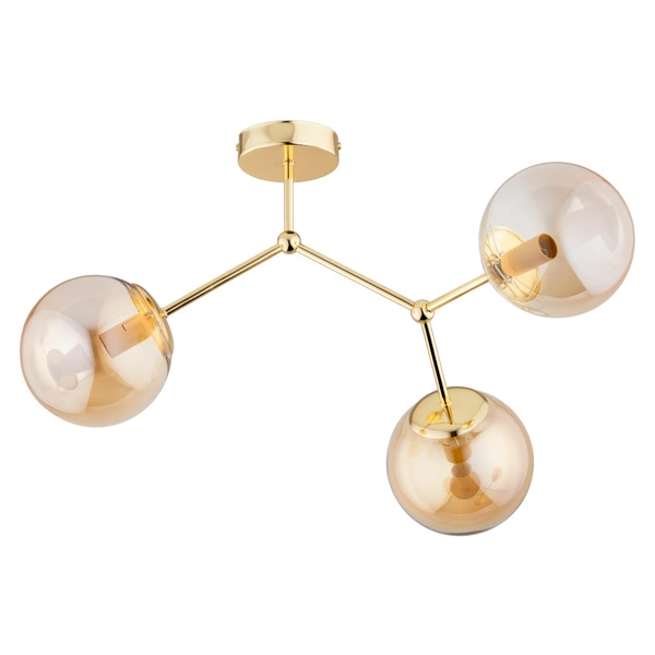 Lampa sufitowa ALFA GOLEM ZŁOTA 3xE14 58cm | 62264