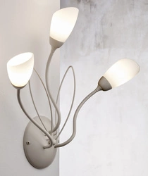 Klasyczny Kinkiet GLORIOSA wys. 44cm 3xG9 14W IP20 | piaskowo-szary