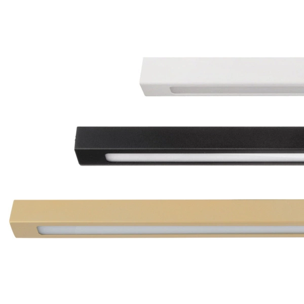 Lampa sufitowa plafon FUTURA STEEL LUX 12W 66cm neutralna 4000K | czarny