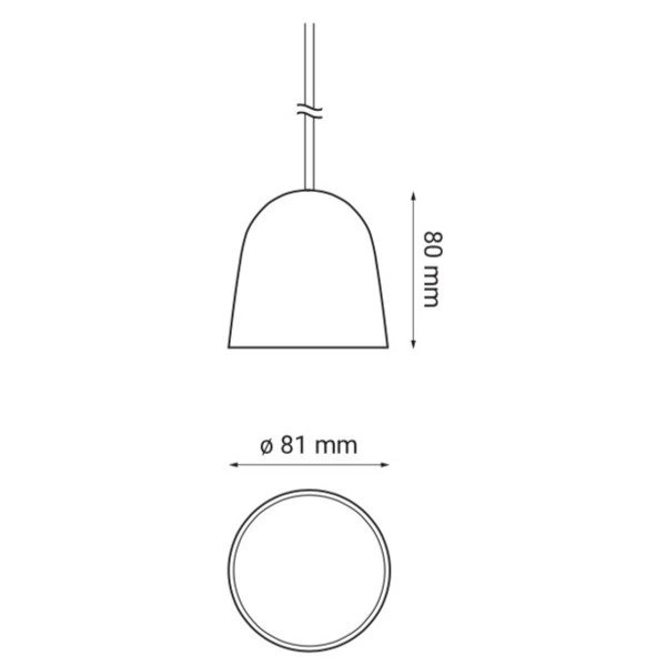 Lampa wisząca nowoczesna TOCCA 30W ciepła 3000K biały