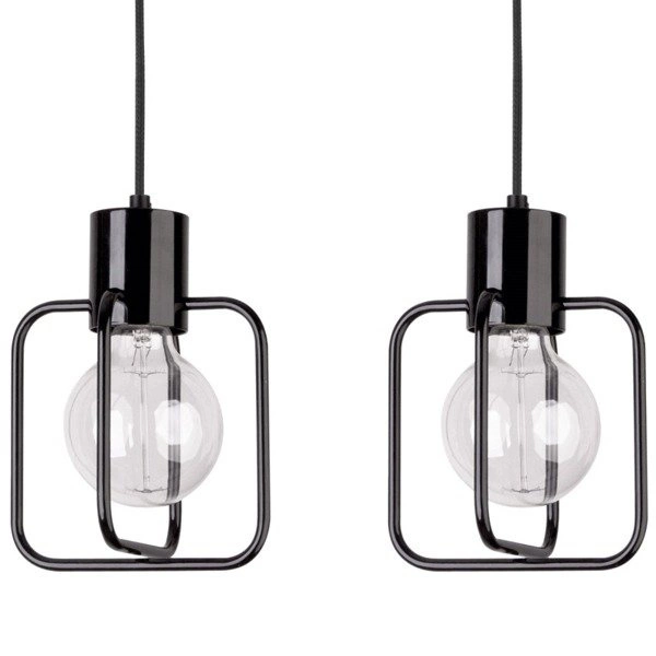 Lampa wisząca AURA III kwadrat czarna