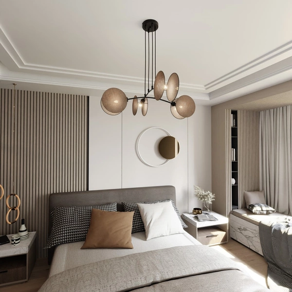 Lampa wisząca Emibig MOTIF 4 NATURAL 1328/4