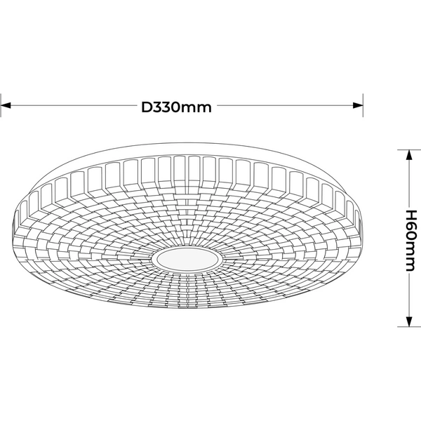 Plafon Solaro 33 cm biały LED 4000K