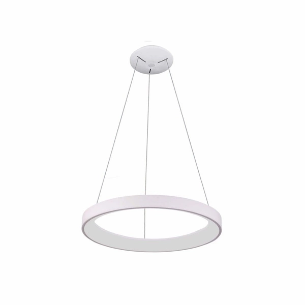 Lampa wisząca Italux Vico 48cm 38W LED barwa zmienna (CCT) | biały