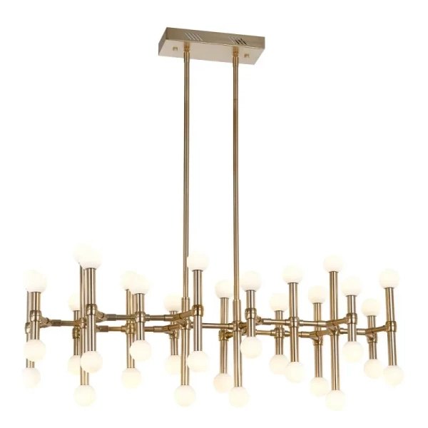 Lampa wisząca Giovannadł dł. 106cm 96W 38xLED ciepła biel 3000K | brąz