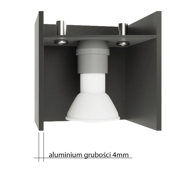 Nowoczesny plafon LOBO SL.0208 Szary 1xG9