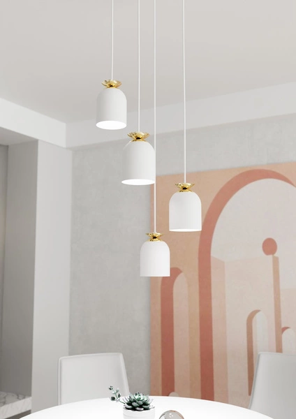 Lampa wisząca Emibig TARGET 4 PREM WH 1401/4PREM