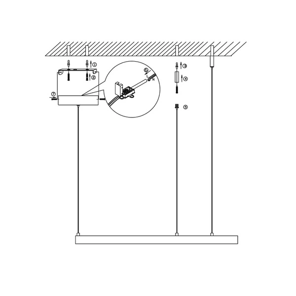 Midway lampa wisząca pierścień mała śr.60 cm 40W | złoty