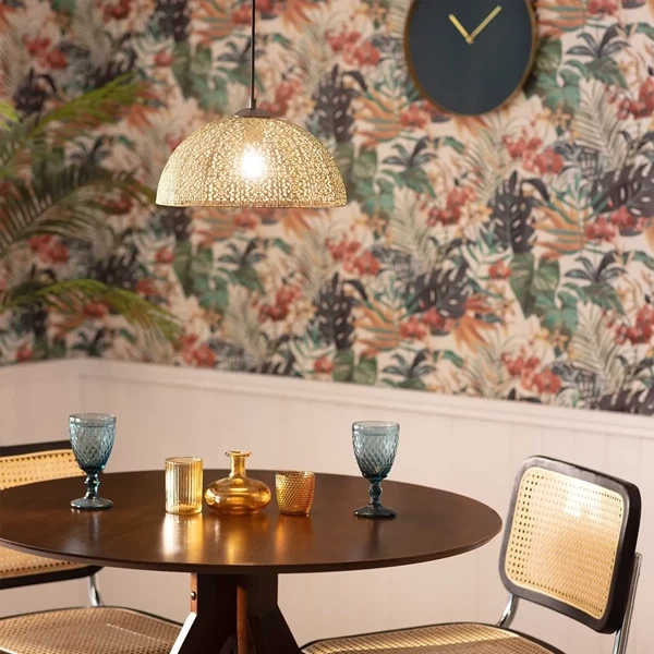 Lampa Wisząca Złota Abruzzo Emma E27 35cm