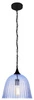 Lampa wisząca VASE 31-77738 klosz szklany niebieski 1x60W E27