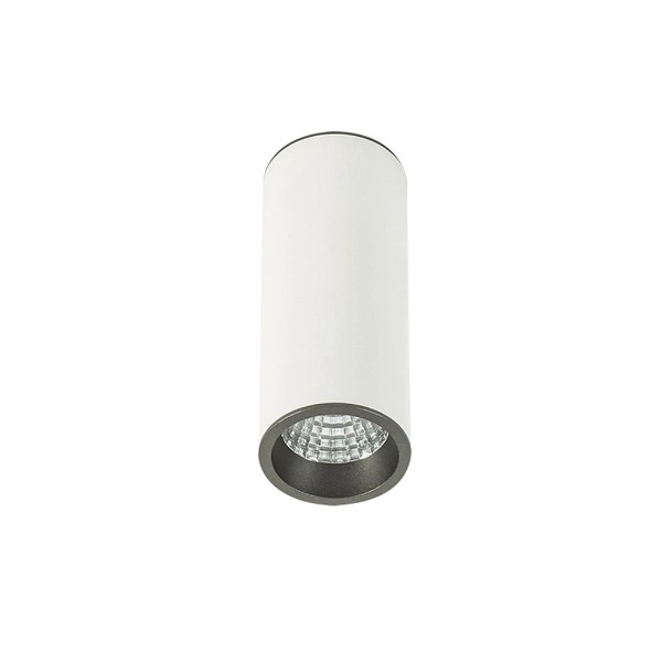 Spot sufitowy Moldes Medium śr. 6cm 7W LED barwa ciepła 3000K | biały/szary